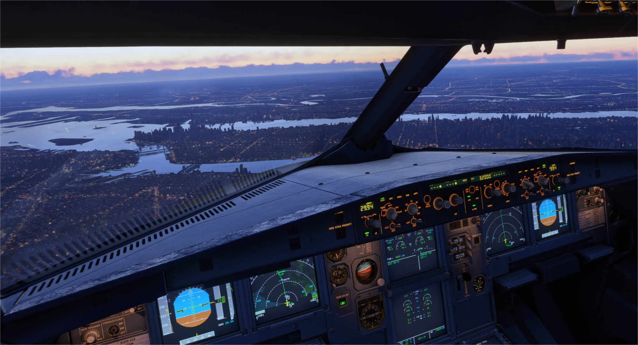 A320 Above New York